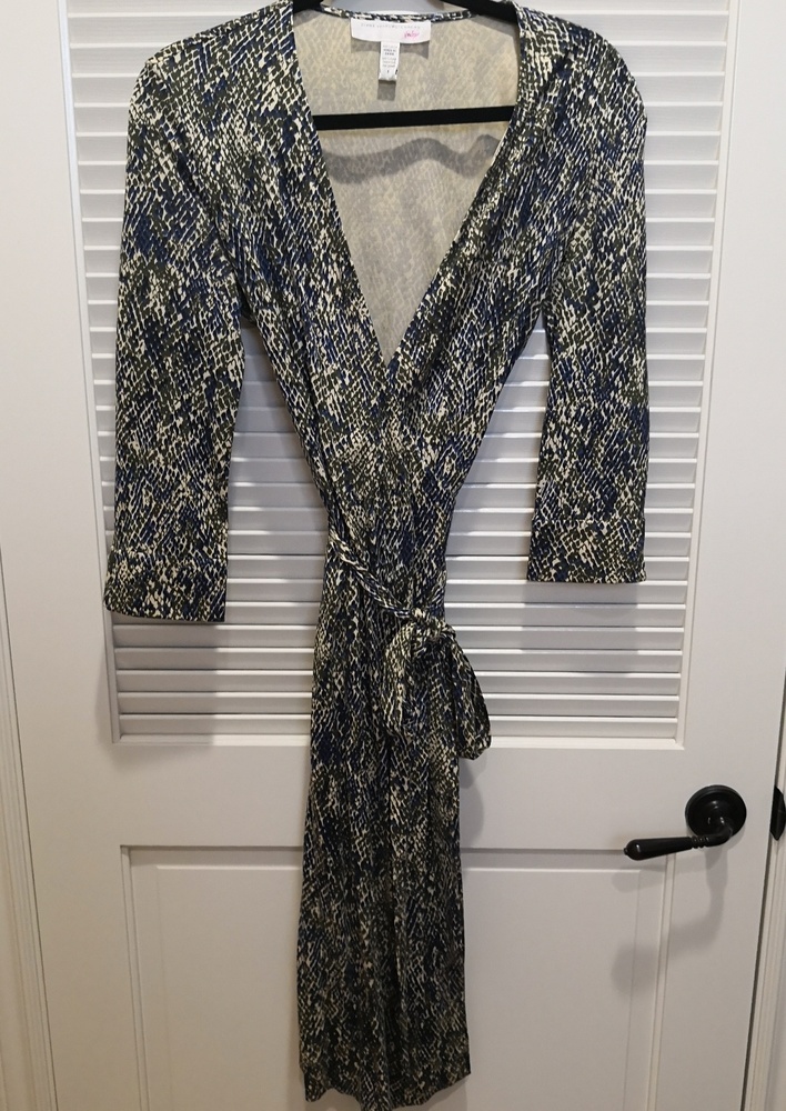 Diane Von Furstenberg Julian Wrap Dress Silk 8